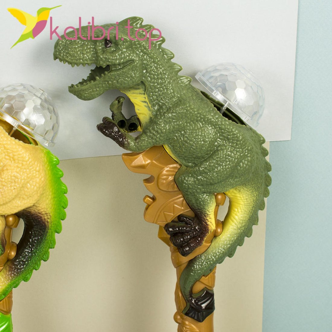 Игрушечные светящиеся микрофоны Динозавры оптом фото 02