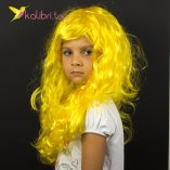 Перука карнавальна жовта оптом фото 01