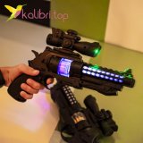 Іграшковий пістолет, що світиться, звуковий подвійний оптом фото 04