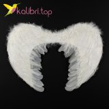 Крылья ангела с пухом 16746-21-4 белые оптом фото 01