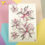 Временные татуировки - цветы оптом фото 1