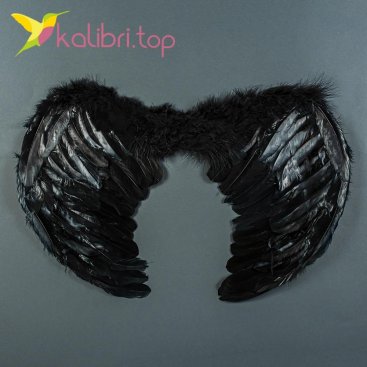 Крылья ангела с пухом 16746-21-4 черные оптом фото 44