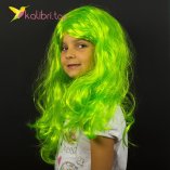 Парик карнавальный салатовый оптом фото 01