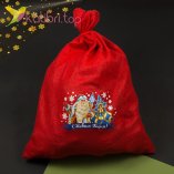 Мішки для новорічних подарунків, оптом фото.