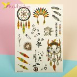 Дитячі, перекладні татуювання - ловець снів, пір'я, оптом - фото 1