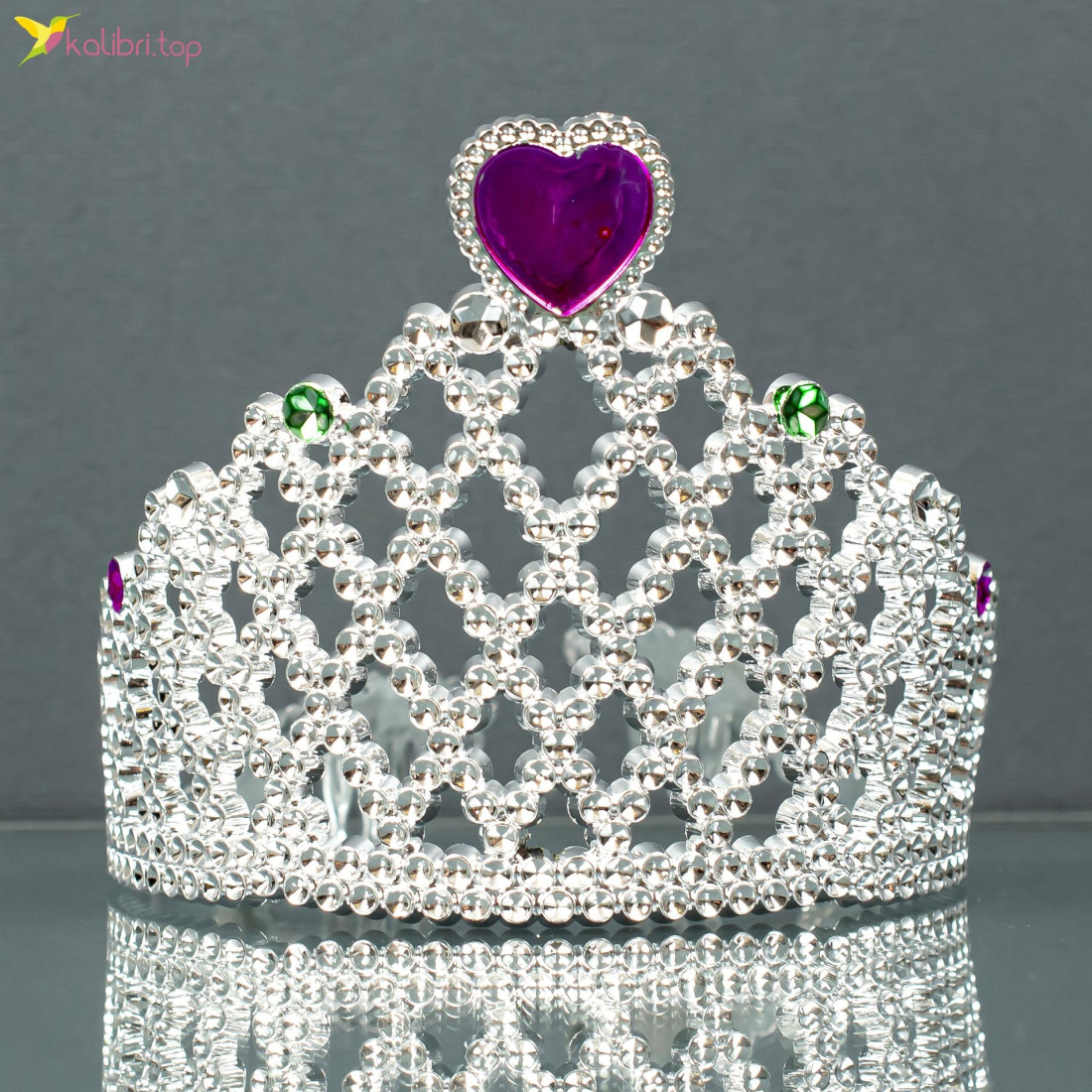 Новорічна корона Принцеса 8 см оптом фото 01