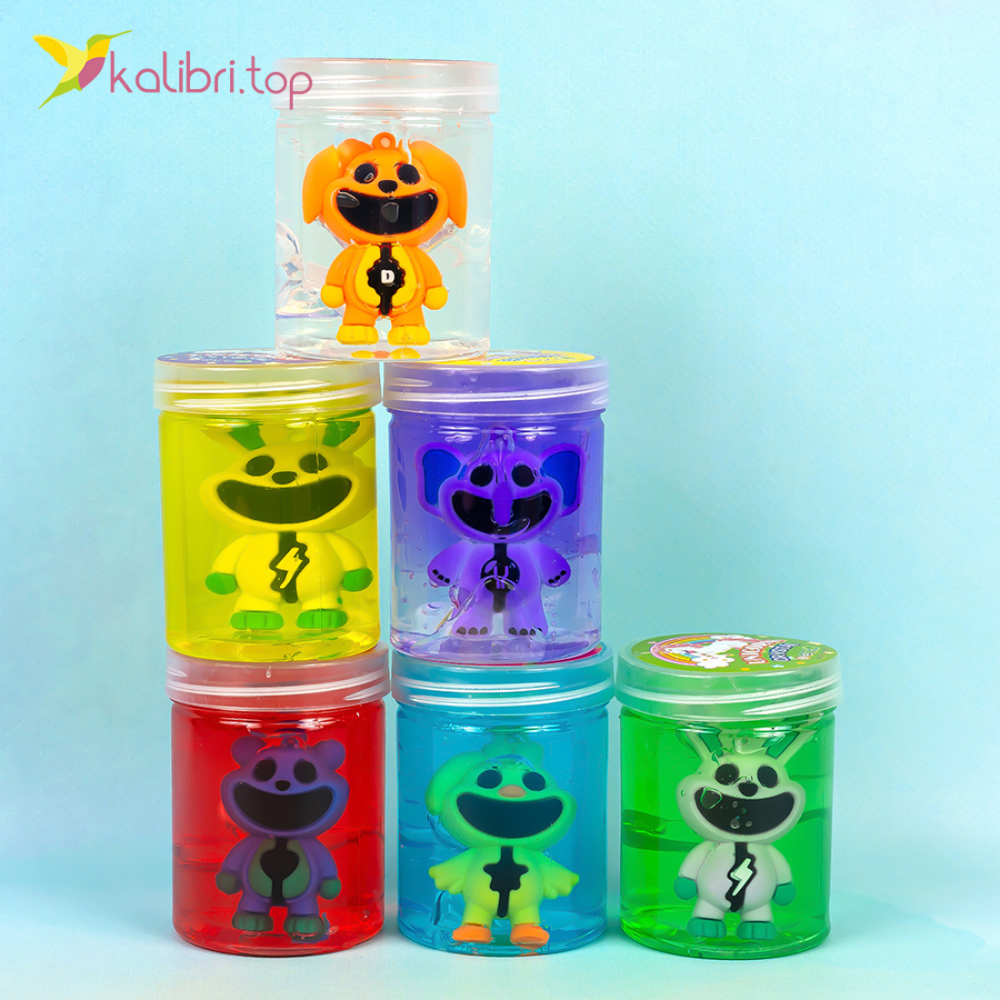 Слайм Smiling Critters 3D 7 см оптом фото 01 Слайм Smiling Critters 3D 7 см оптом фото 01