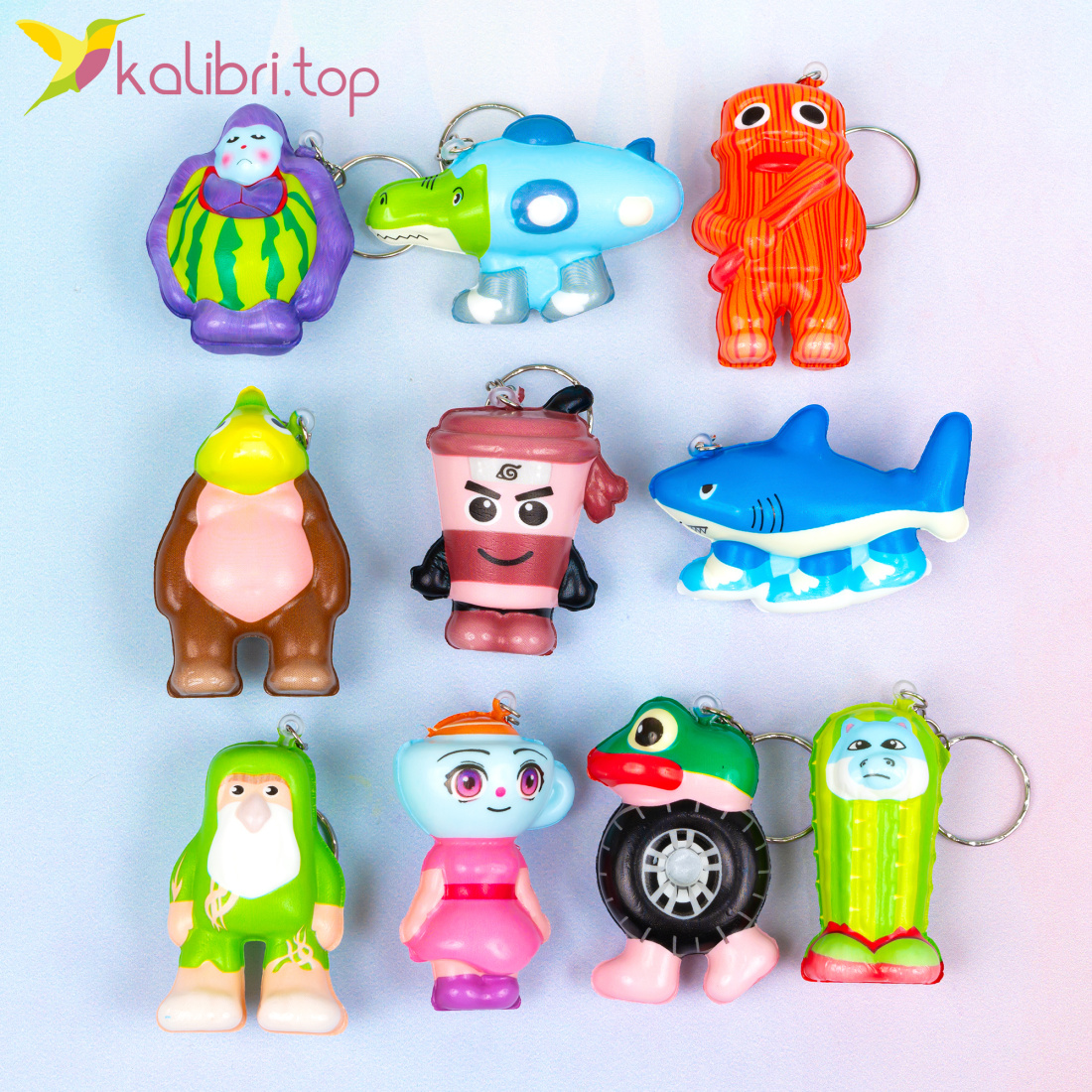 Сквіші-брелоки Italian Brainrot 6 см, 11 г оптом фото 01