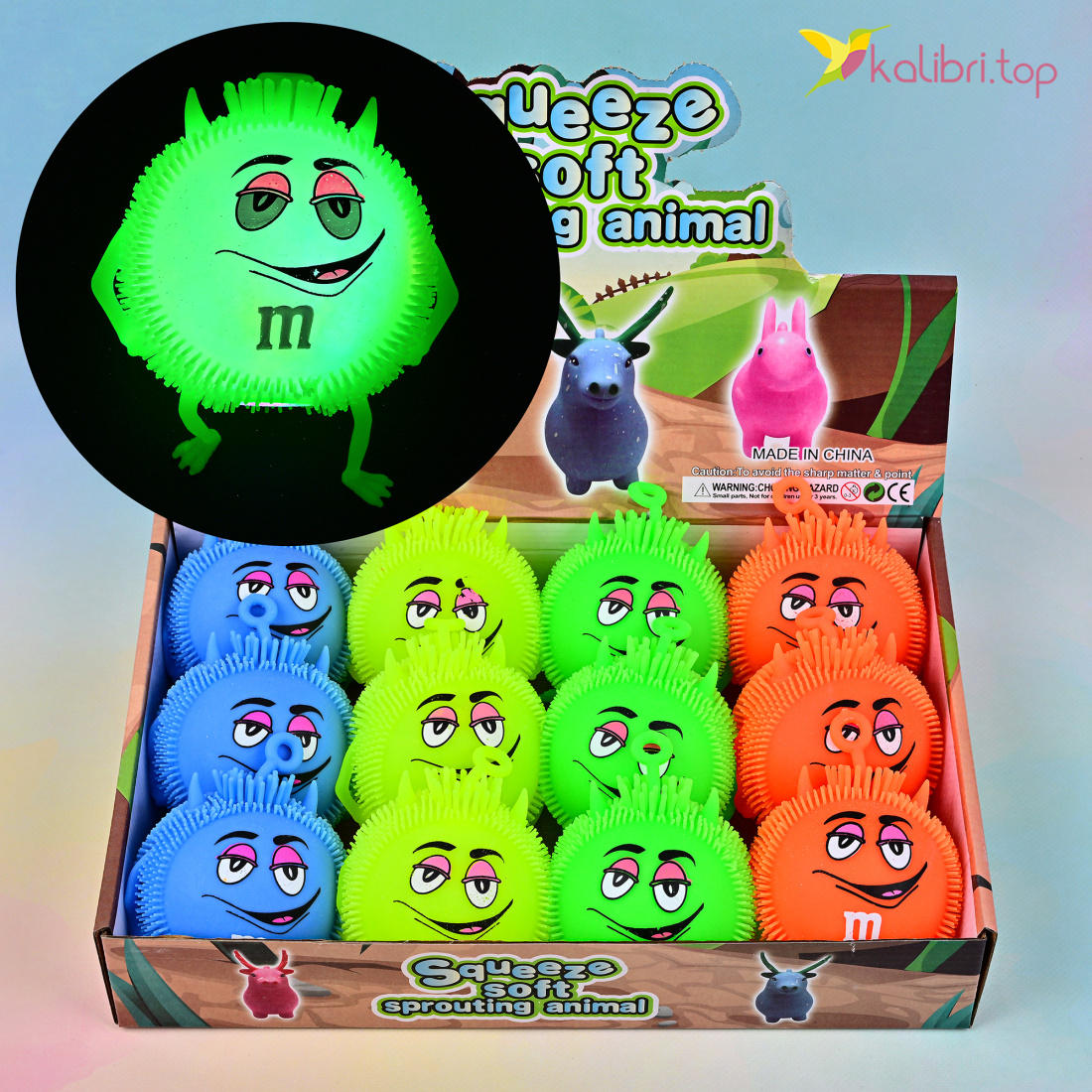 Їжачок M&M, що світиться 7,5 см оптом фото 01
