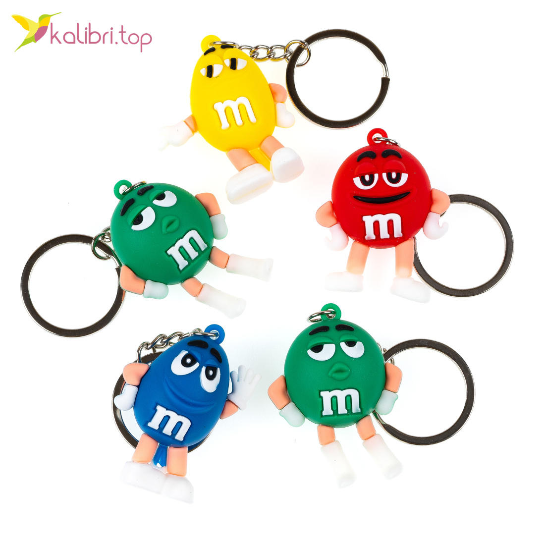 Брелки M&M резиновые 10 см оптом фото 01