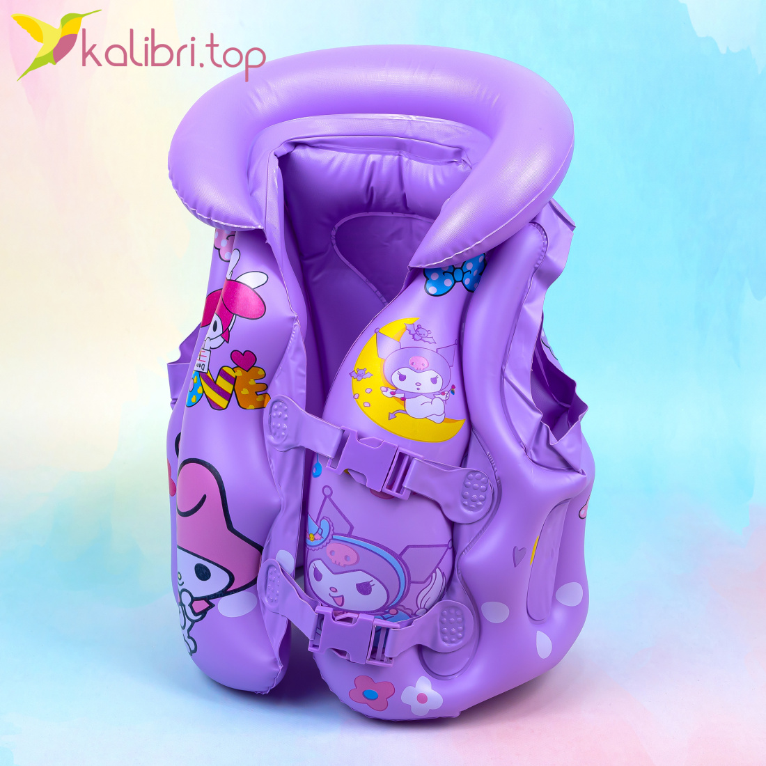 Детский надувной жилет для плавания Мультик 29 см оптом фото 02