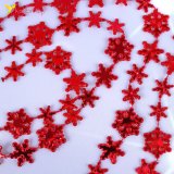Новорічні прикраси Сніжинка червона 2 метри оптом фото 02 Новорічні прикраси Сніжинка червона 2 метри оптом фото 02