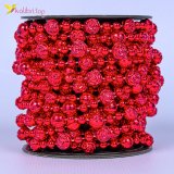 Новогодние украшения бусы красная метель 5 метра оптом фото 01 Новогодние украшения бусы красная метель 5 метра оптом фото 01