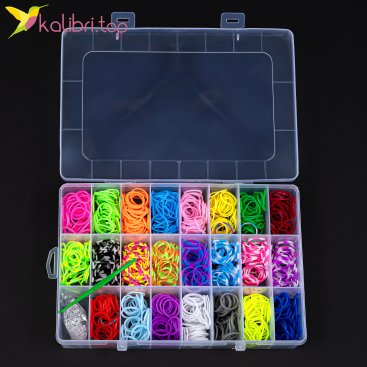 Набор резинок для плетения Радуга 20 см - Купить