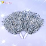 Помпони для черлідінгу Рифлені сірі 30 см оптом фото 01 Помпони для черлідінгу Рифлені сірі 30 см оптом фото 01