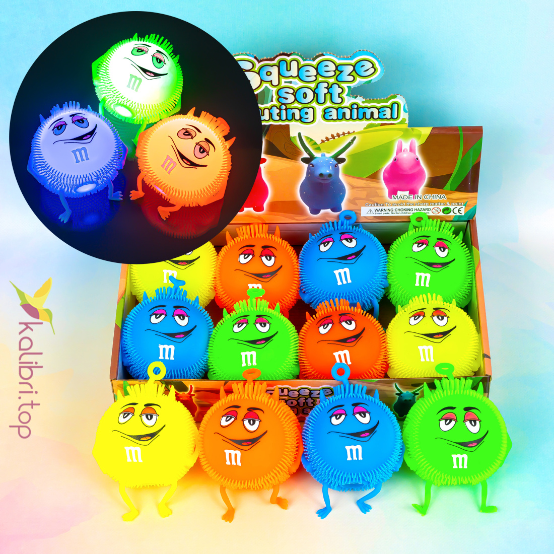 Їжачок M&M, що світиться 7,5 см оптом фото 01