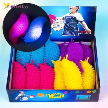 Світлові силіконові їжачки Слимаки 14 см - Купити