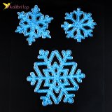 Силіконові наклейки на вікна Сніжинки 24 см оптом фото 01 Силіконові наклейки на вікна Сніжинки 24 см оптом фото 01