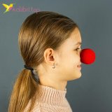 Нос клоуна поролоновый накладной красный оптом фото 02