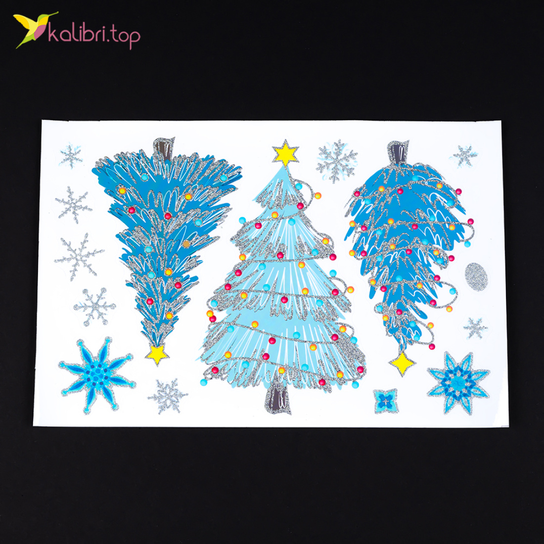 Новогодние наклейки на окна Праздник 30х20 см оптом фото 09 Новогодние наклейки на окна Праздник 30х20 см оптом фото 09