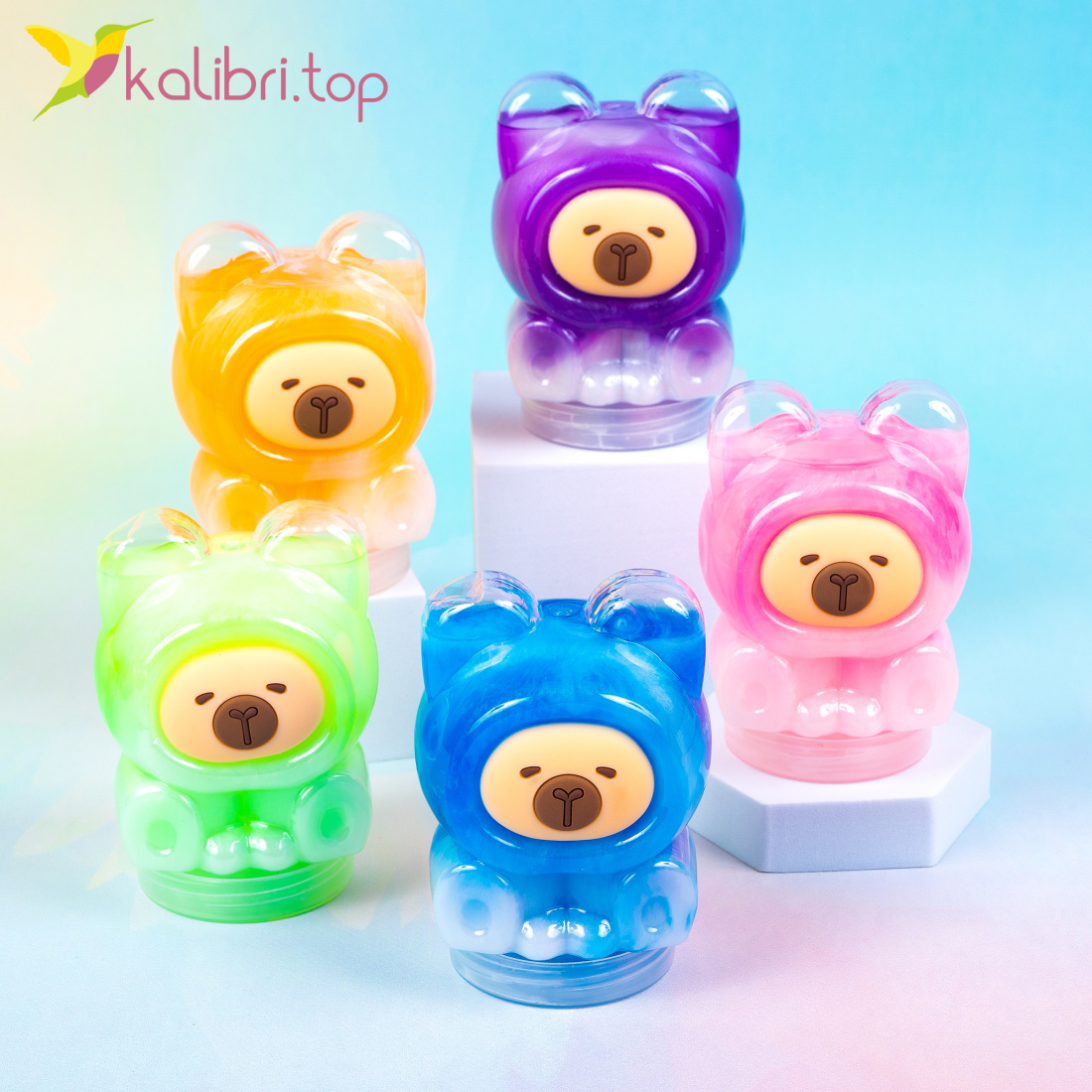 Слайм Капибара большой 10 см, 269 г оптом фото 01