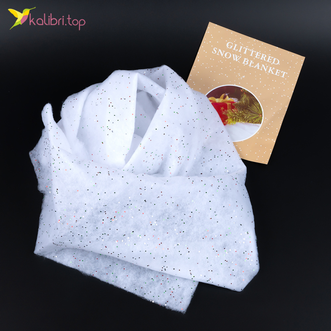 Штучне снігове покривало з блискітками 1 м, 10 шт. оптом фото 01 Штучне снігове покривало з блискітками 1 м, 10 шт. оптом фото 01