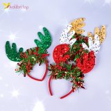 Новорічний обруч веселий олень 27 см оптом фото 01 Новорічний обруч веселий олень 27 см оптом фото 01