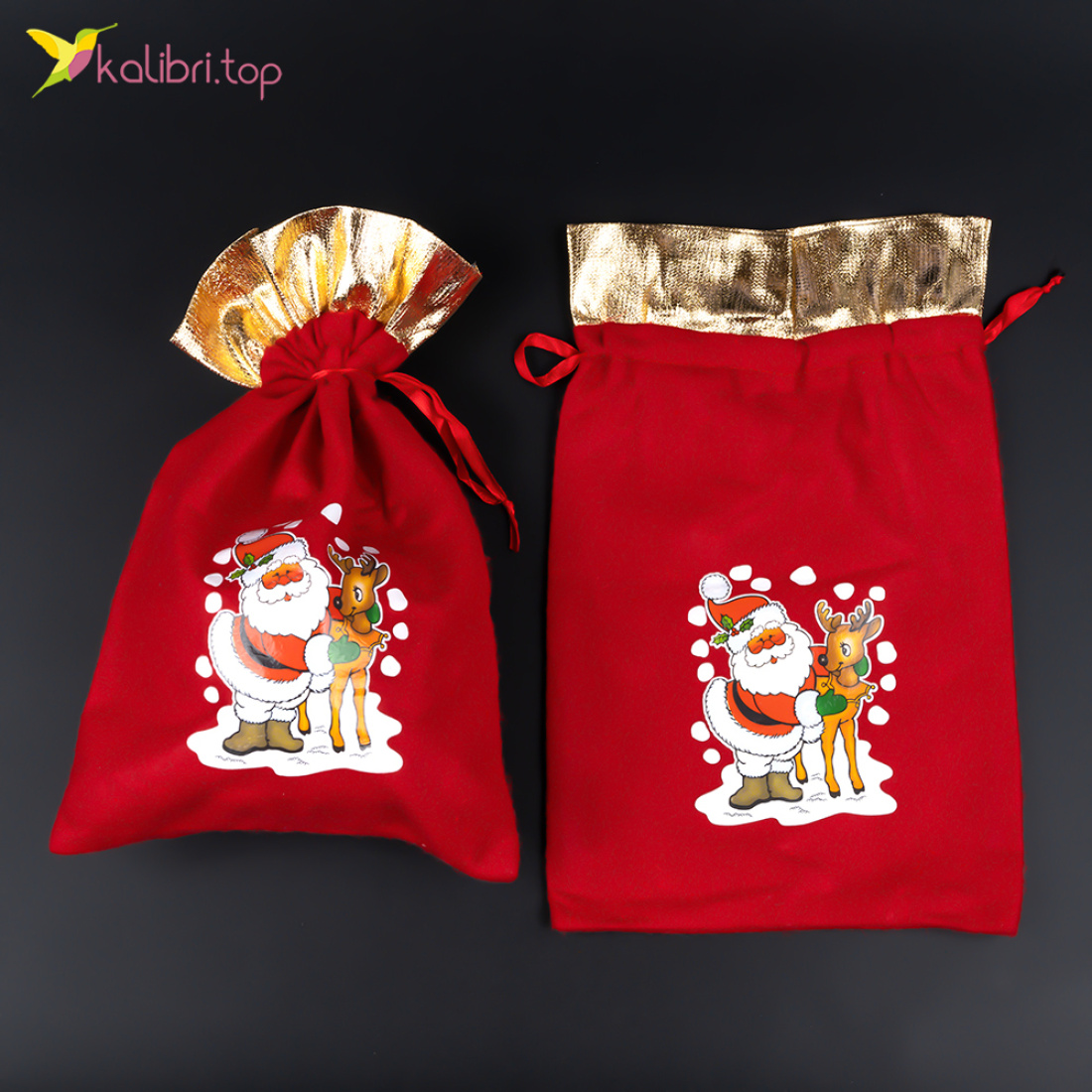 Мешки для новогодних подарков Ожидание 30*20 см оптом фото 02 Мешки для новогодних подарков Ожидание 30*20 см оптом фото 02