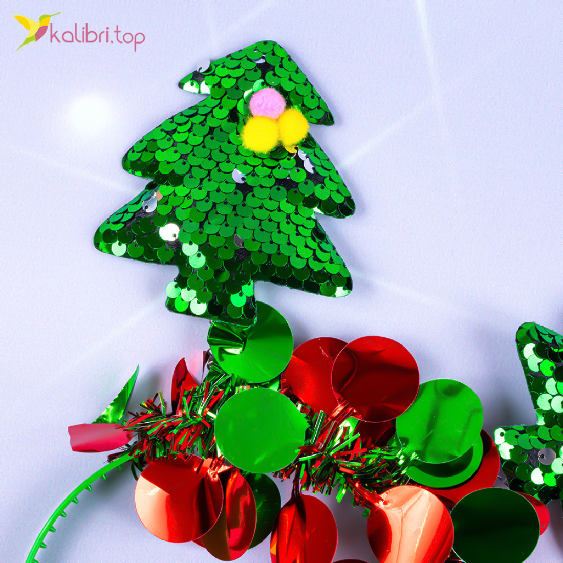 Новорічні обручі ялинки-хлопавки 24 см оптом фото 02 Новорічні обручі ялинки-хлопавки 24 см оптом фото 02