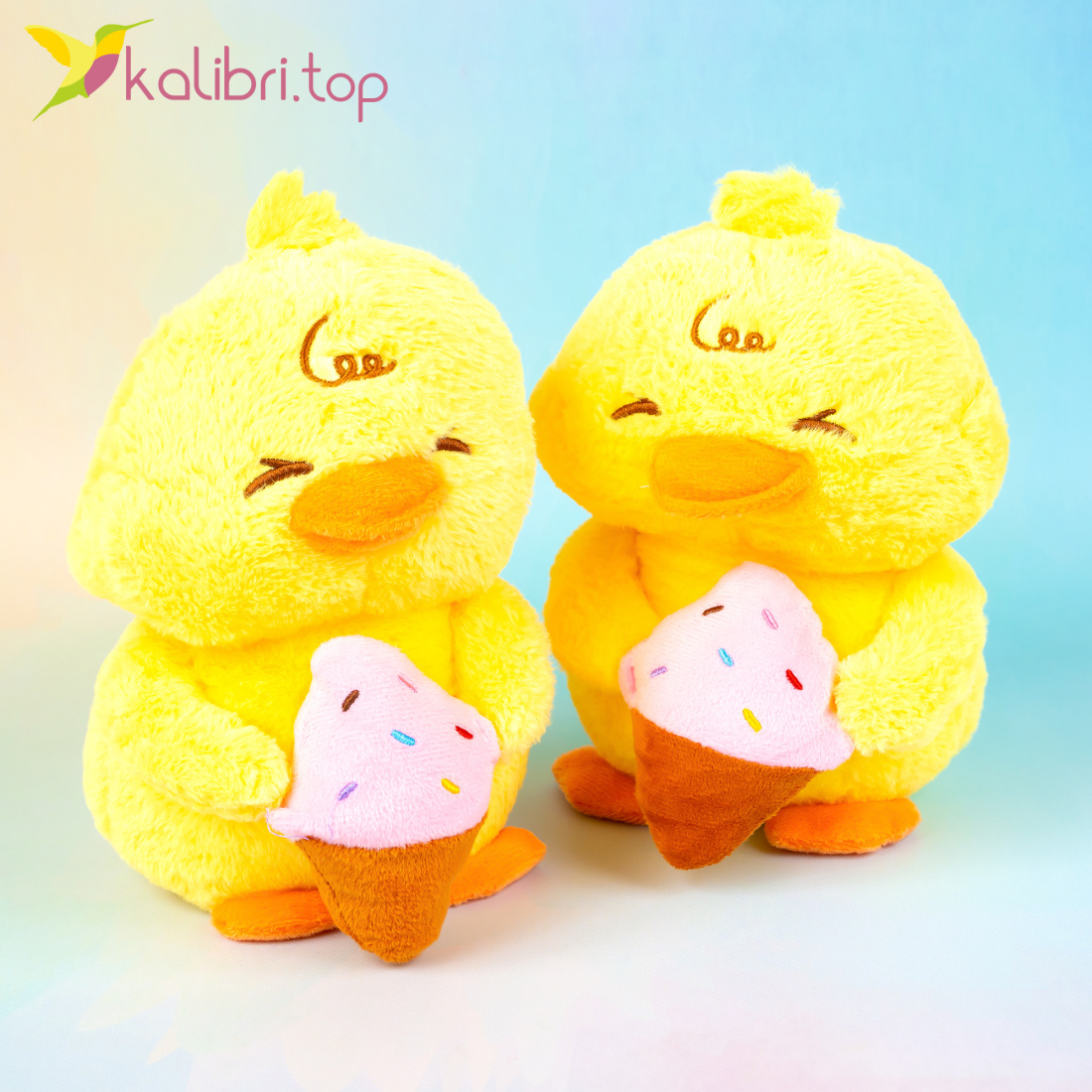 М'які іграшки Каченя 20 см оптом фото 01