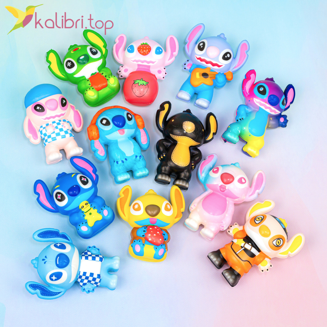 Сквиши Ушастики разные 10 см, 30 г оптом фото 01