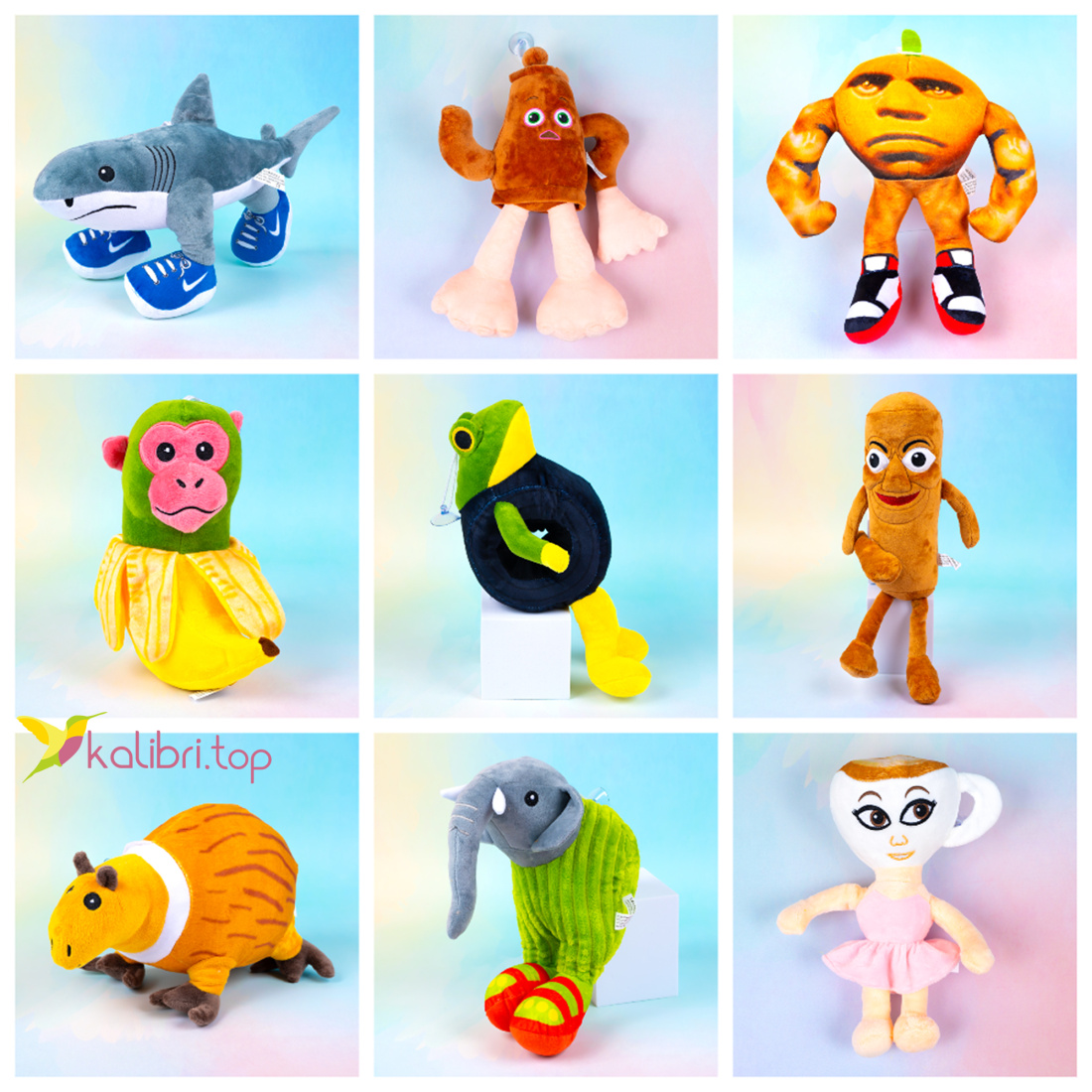 М'які іграшки Italian Brainrot 25 см оптом фото 01