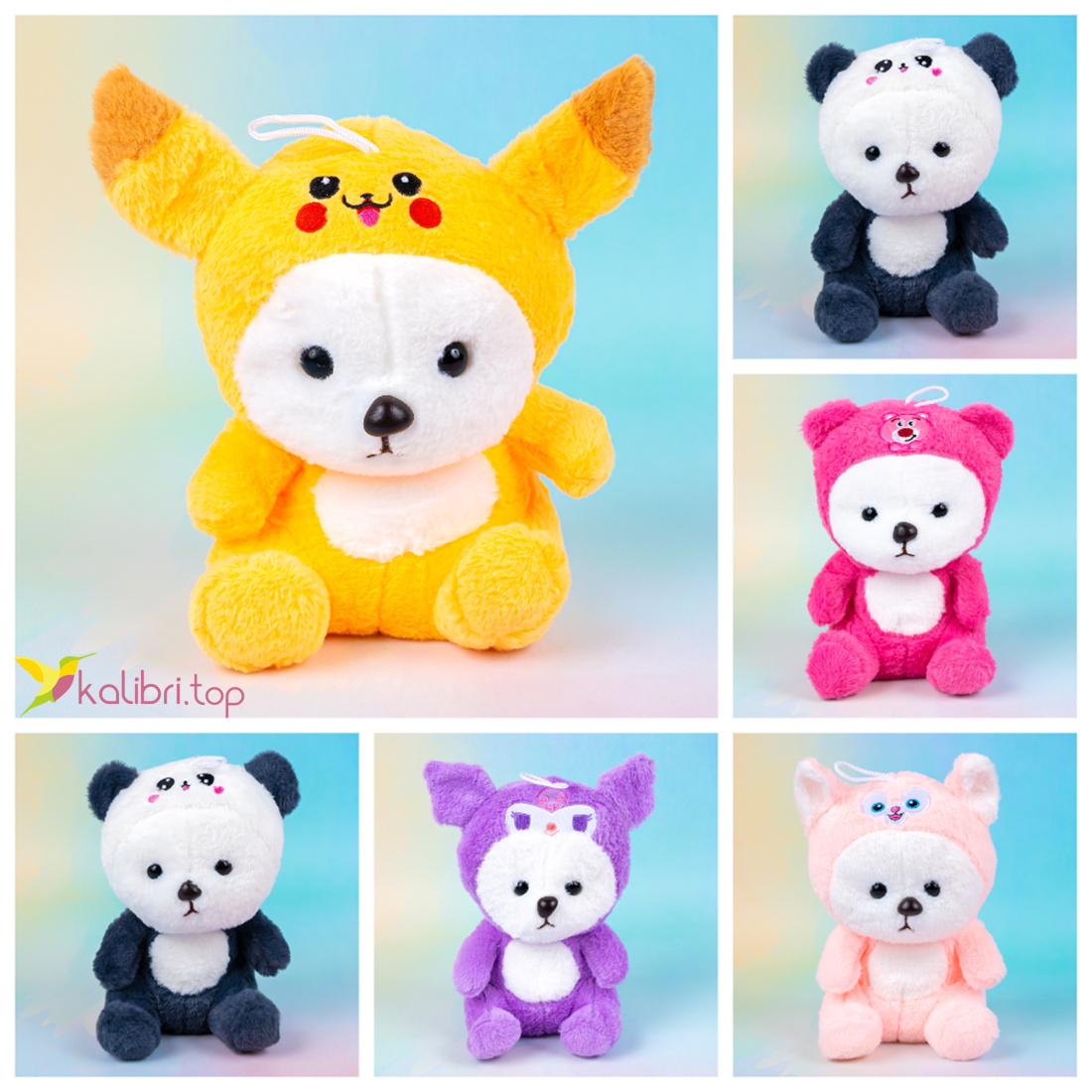 М'які іграшки Ведмедики мультяшки 23 см оптом фото 01