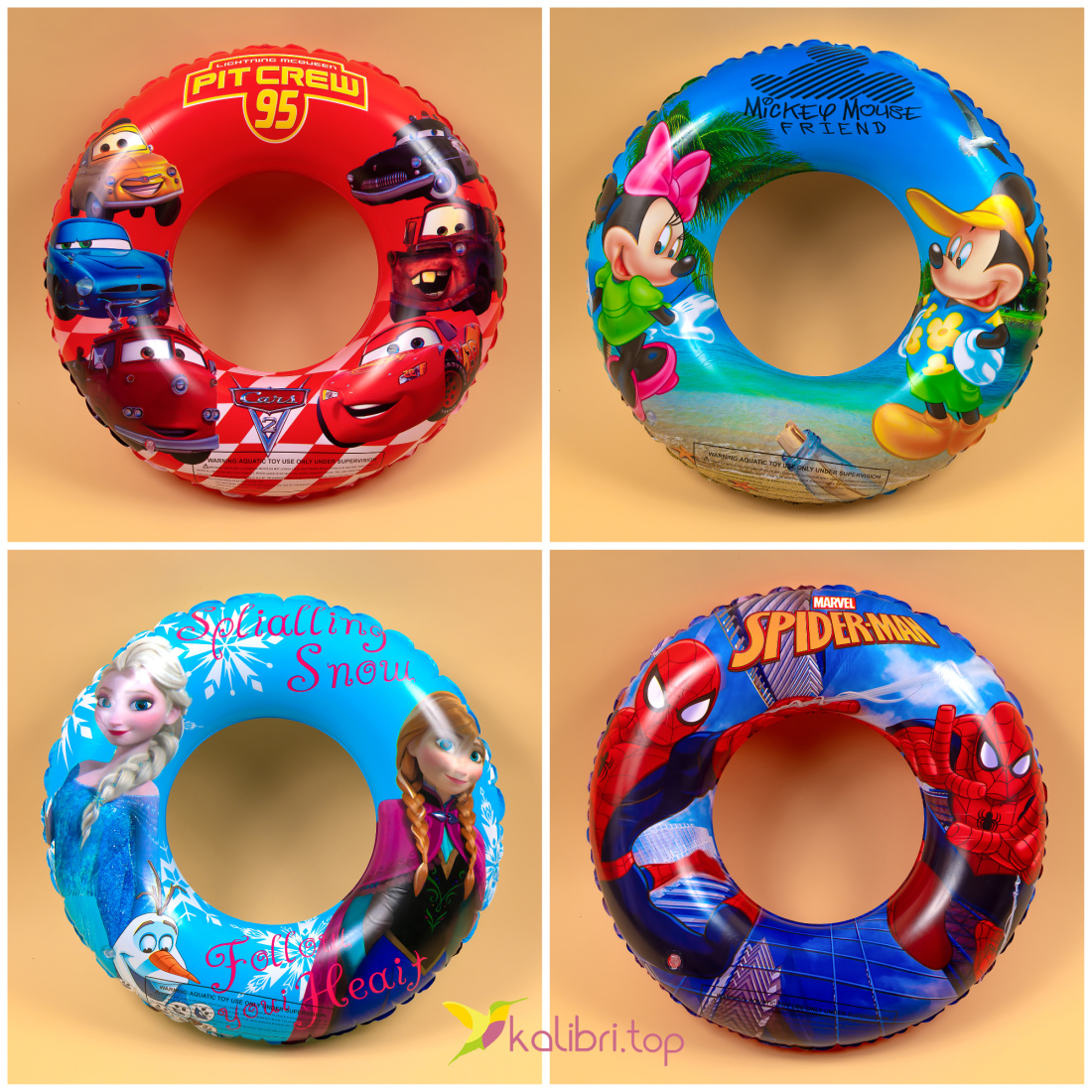 Надувні круги для плавання Мультик 50 см оптом фото 01