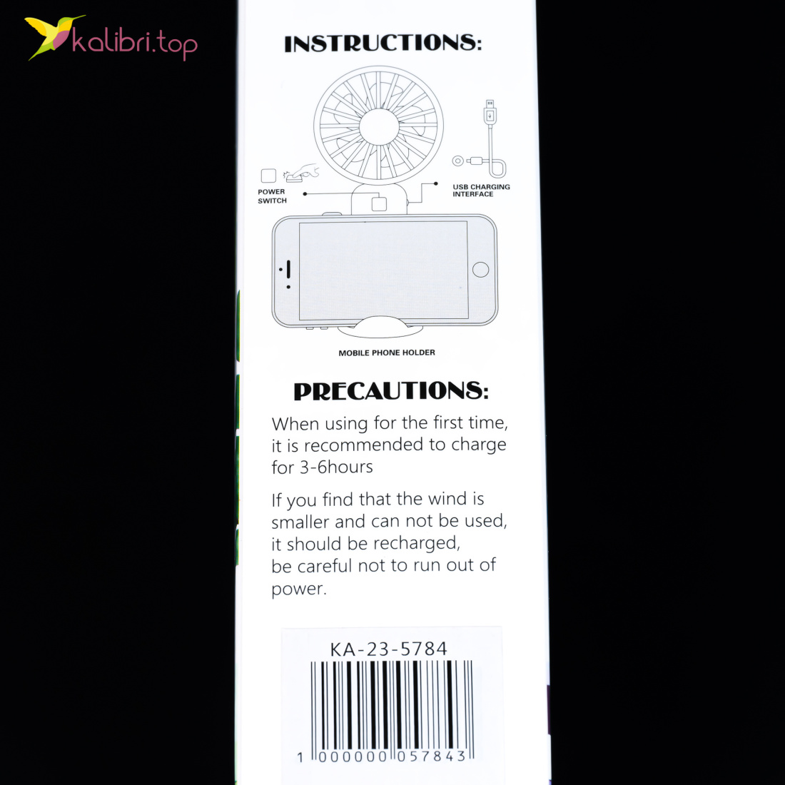 Вентилятор на USB мини Холдер 17 см оптом фото 02