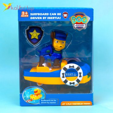 Игрушка Собачка синяя в лодке 12 см - Купить