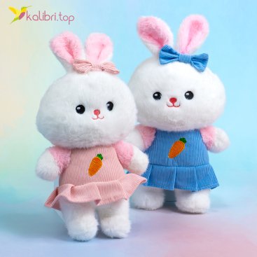 Мягкие игрушки Зайцы Морковки 32 см - Купить