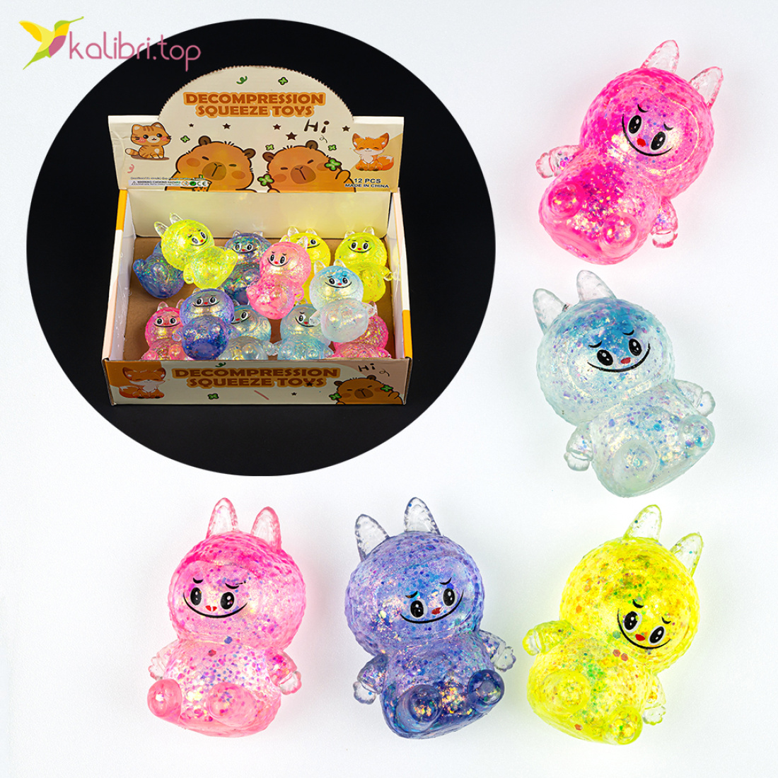 Антистресс жвачка-тянучка Чудик 8 см, 79 г оптом фото 01 Антистресс жвачка-тянучка Чудик 8 см, 79 г оптом фото 01