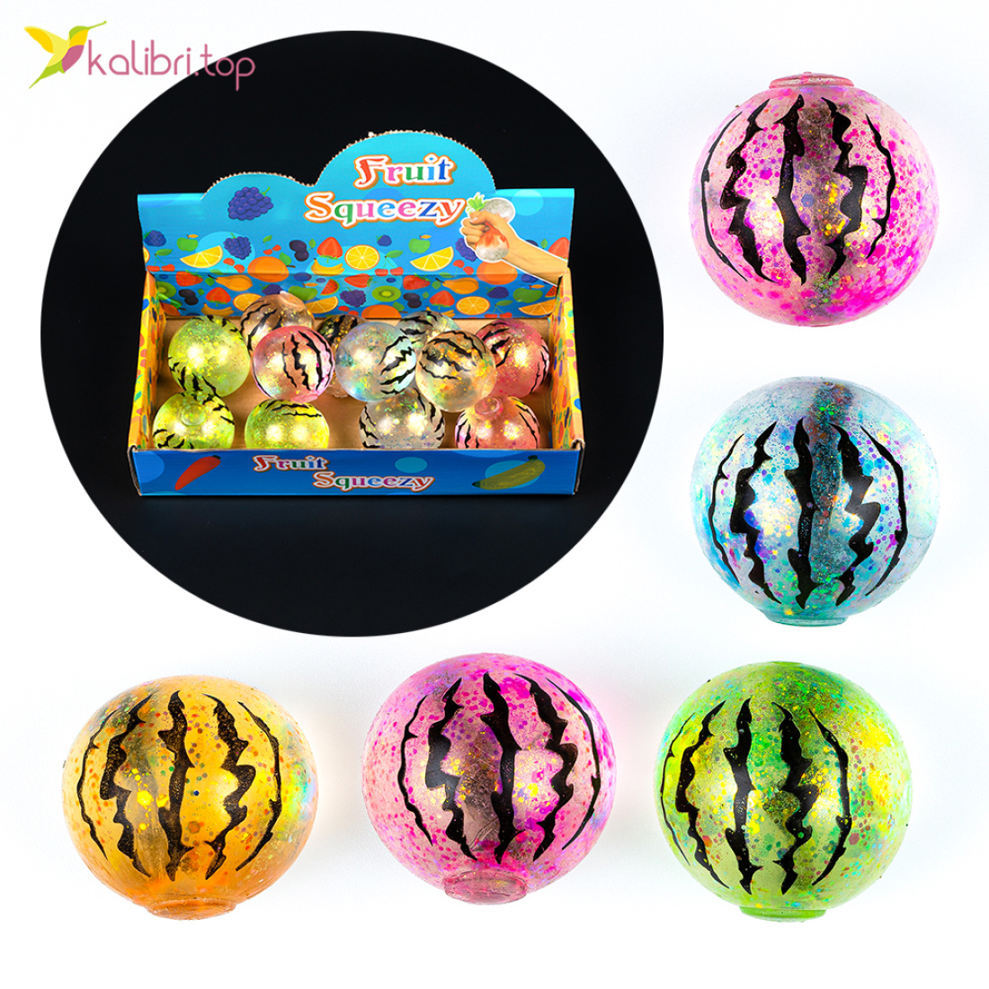 Антистресс жвачка-тянучка Арбуз 5 см, 84 г оптом фото 01 Антистресс жвачка-тянучка Арбуз 5 см, 84 г оптом фото 01