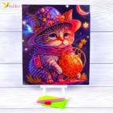 Алмазная мозаика Лунная Кошка 21*25 см оптом фото 01 Алмазная мозаика Лунная Кошка 21*25 см оптом фото 01