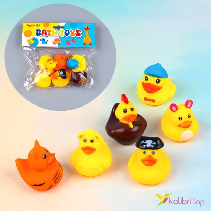 Игрушки для ванной пищащие Уточки 5,5 см - Купить