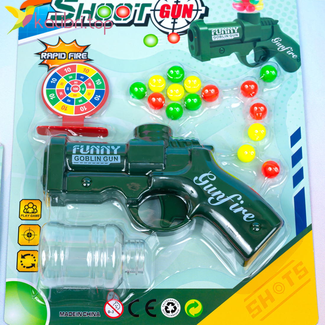 Набор пистолета стреляющего шариками Шок оптом фото 02