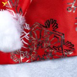 Новорічна шапка сніжинка сіра 38 см оптом фото 02 Новорічна шапка сніжинка сіра 38 см оптом фото 02