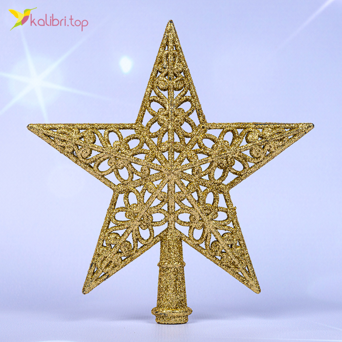 Верхівка для ялинки зірка золота нарізна 15 см., 5 штук оптом фото 01 Верхівка для ялинки зірка золота нарізна 15 см., 5 штук оптом фото 01