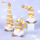 Новорічні прикраси, декор Різдвяні Гноми 21 см оптом фото 02