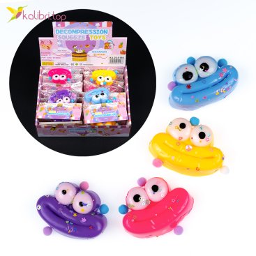 Игрушки антистресс Губы с Глазами 7 см, 43 г - Купить