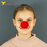 Нос клоуна поролоновый накладной красный оптом фото 01
