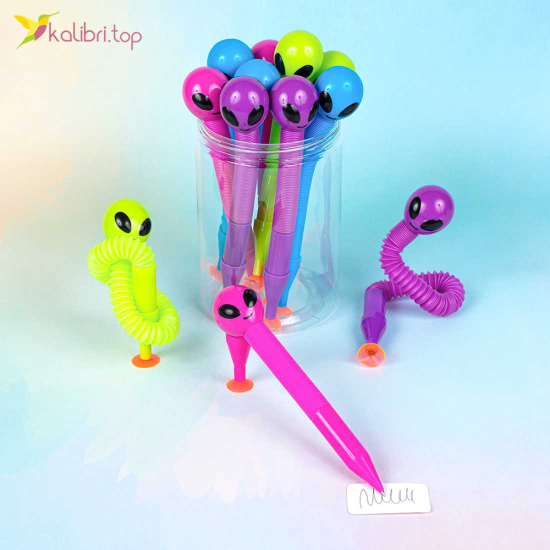 Кулькова ручка поп туб НЛО від 19 до 40 см оптом фото 01