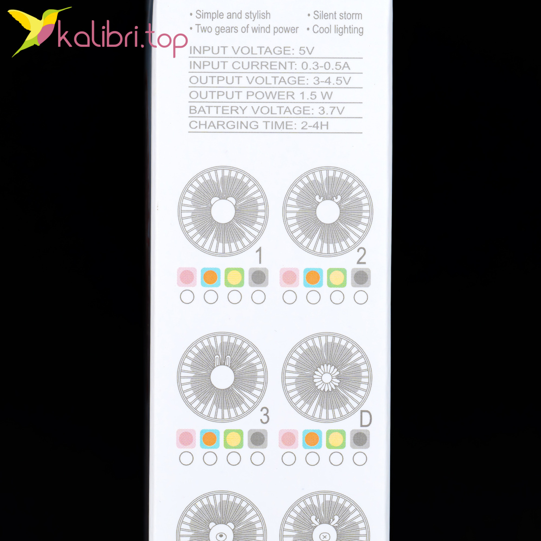 Вентилятор на USB Мини Капибара Лайт 19 см оптом фото 02