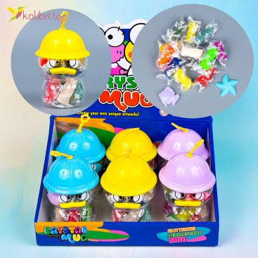 Пластилин с фигурками Уточка 12 цветов - Купить